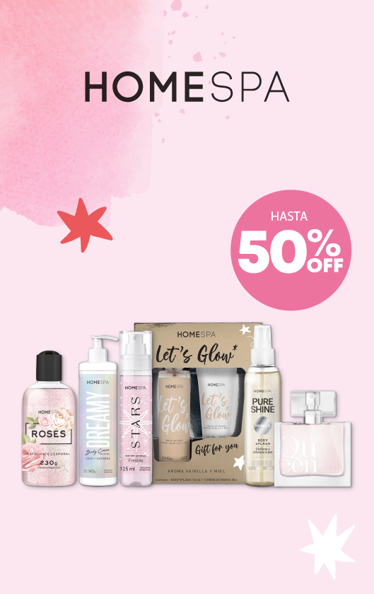 ¡Hasta 50% de ahorro en productos Home Spa!